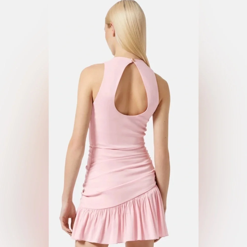 Versace Medusa cocktail mini dress in pink FW2023 NWT